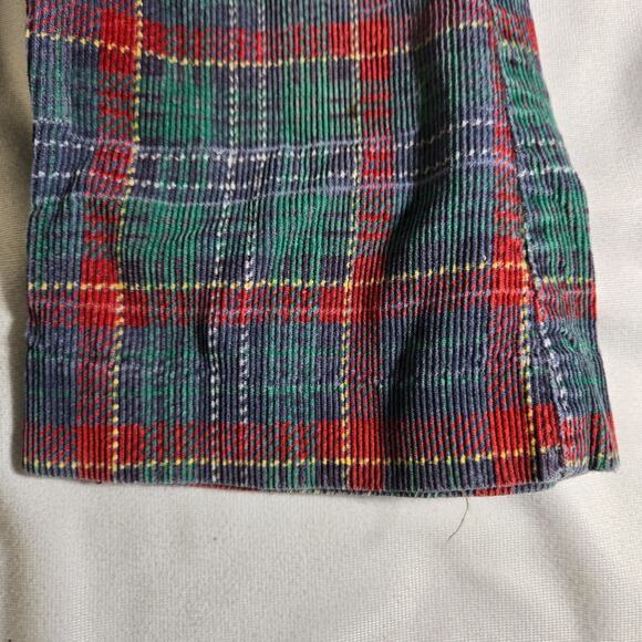 Vintage 2T Girls Pants Jack Tar Togs Plaid Beige Brown Button Pocket Pant 1970s - Picture 4 of 14